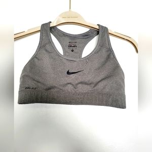 Nike Dry - Fit‎ Pro Grey Sports Bra Size S